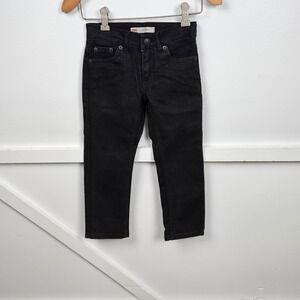Levis 511 Slim Fit Kids Black Stretch Denim Jeans Adjustable Waist Size 5